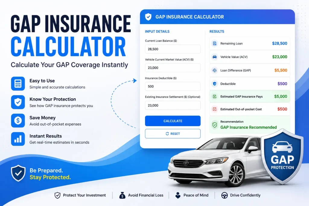 how to get gap insurance refund from dealership, gap insurance calculator​, how gap insurance is calculated​, gap insurance cost calculator​